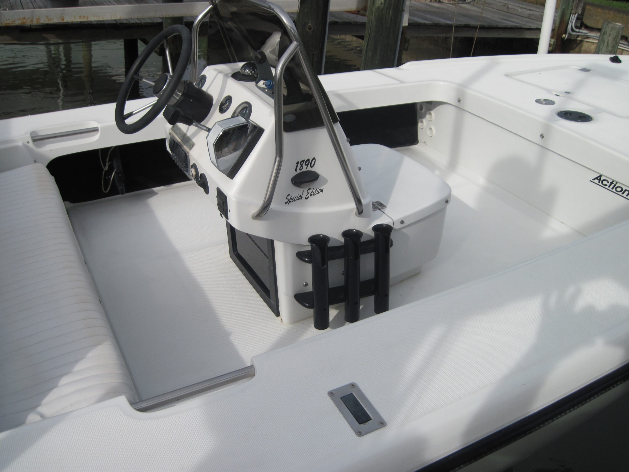 Boat after detailing at The Detail Depot in Clearwater FL