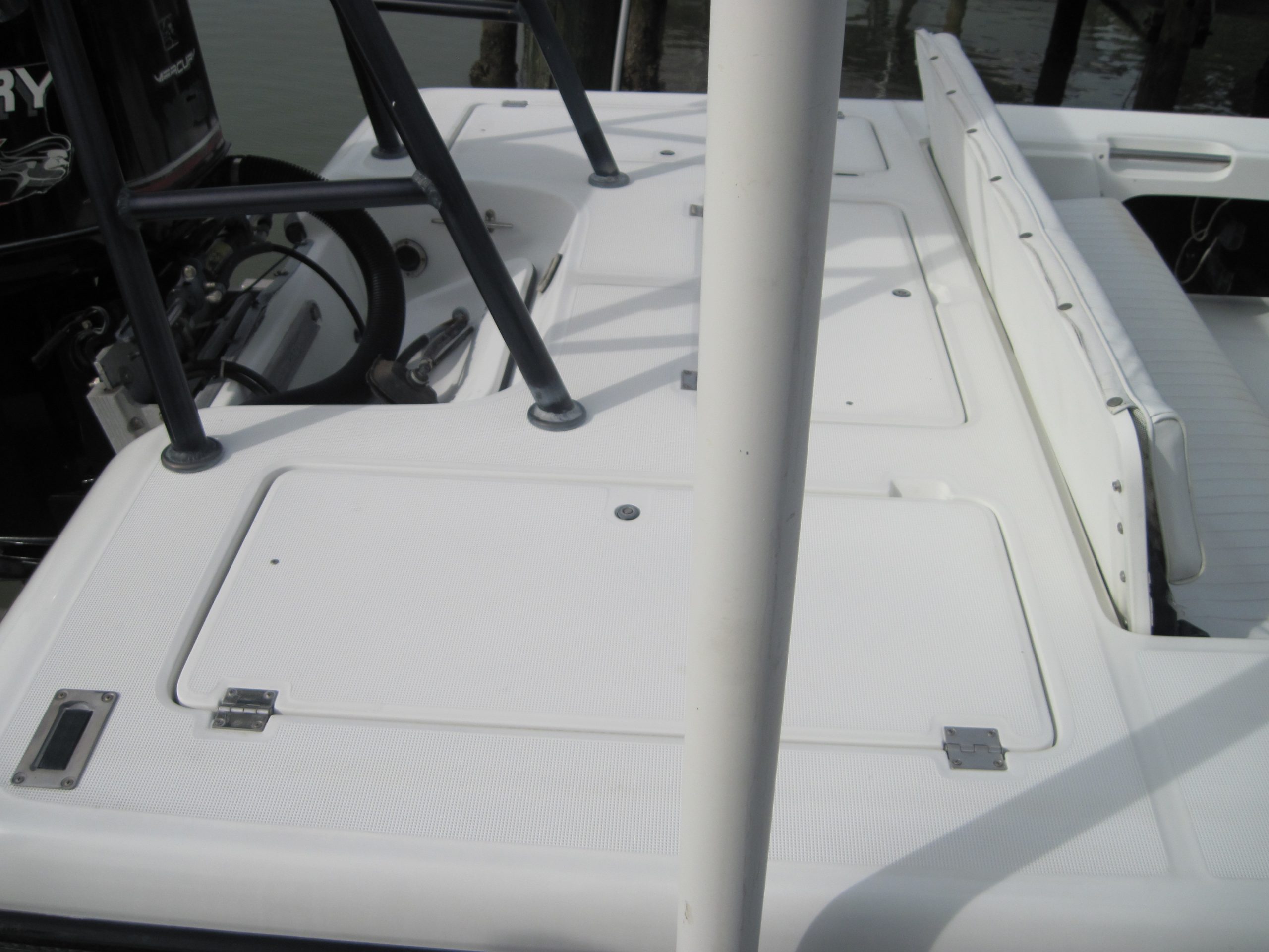 Boat after marine detailing at The Detail Depot in Clearwater FL