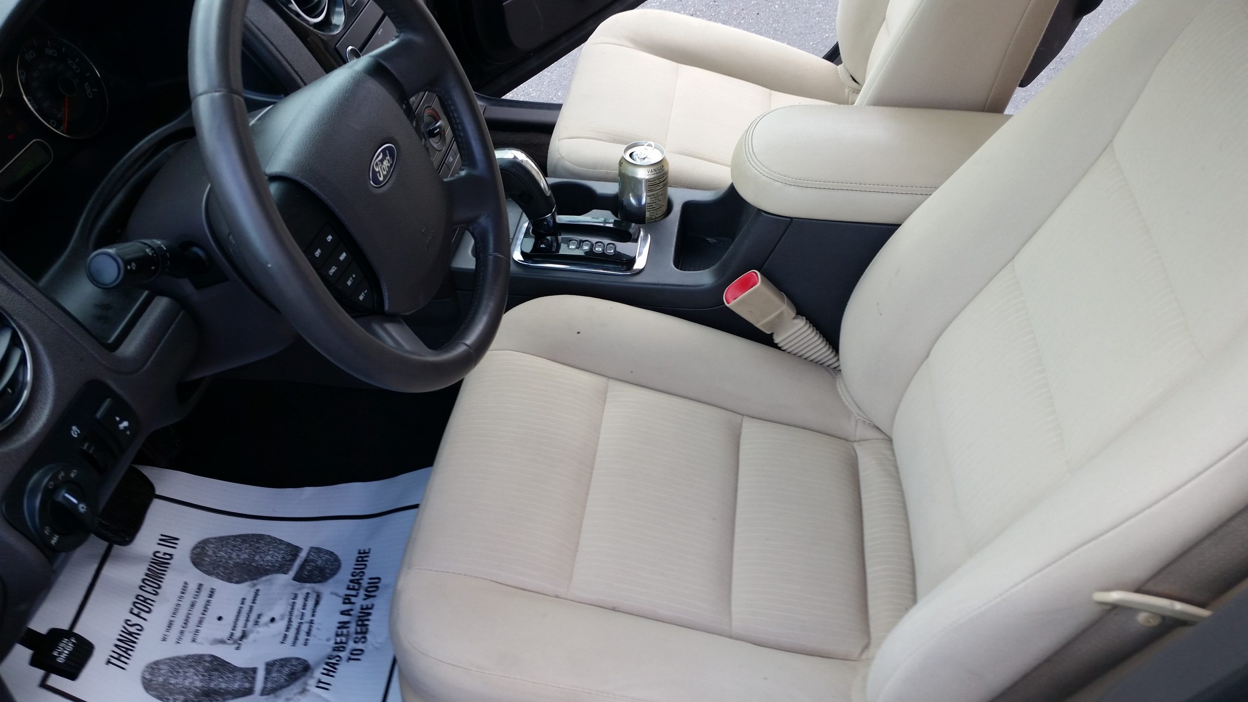 Interior seat after professional cleaning at The Detail Depot in Clearwater FL