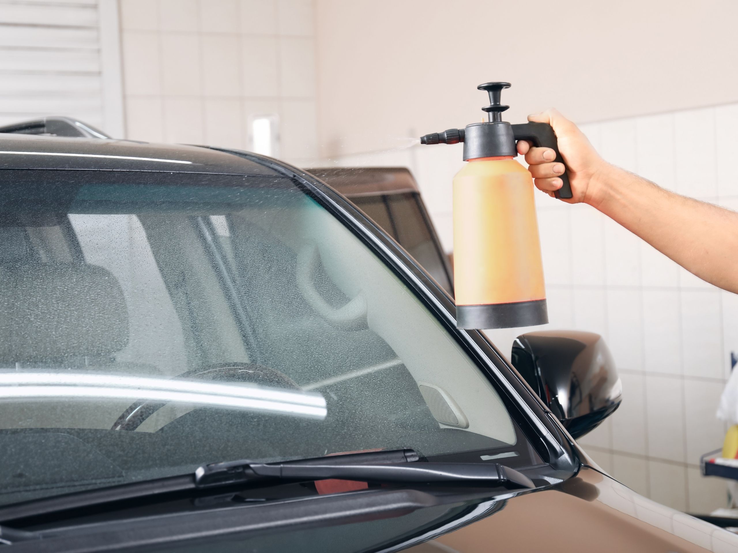 Overspray removal at The Detail Depot in Clearwater FL