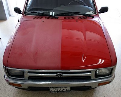 Oxidized and faded paint before correction at The Detail Depot in Clearwater FL