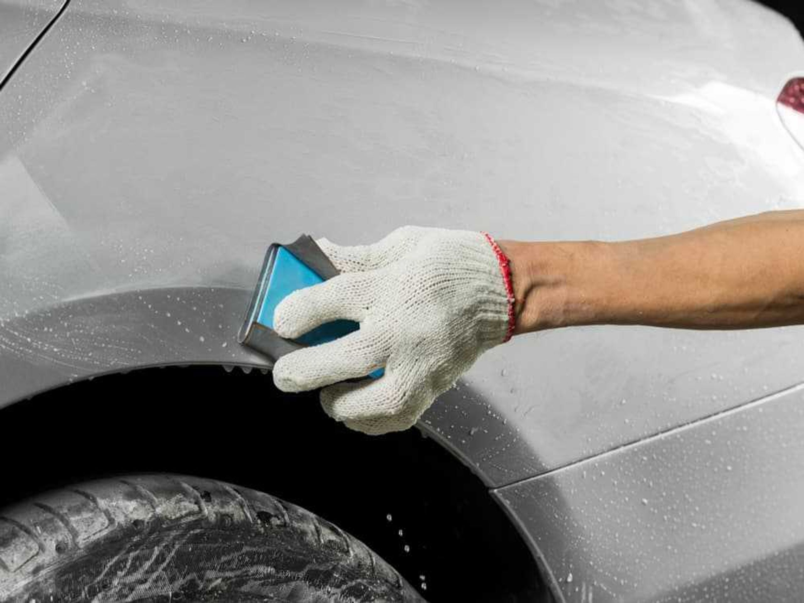 Wet sanding at The Detail Depot in Clearwater FL
